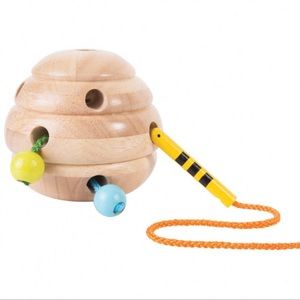 Guidecraft Montessori Bee Hive Fine Motor Lacing Toy 🐝